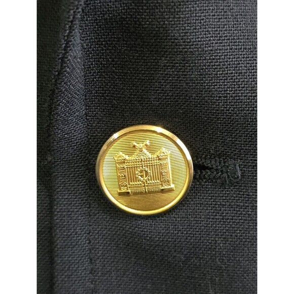 Brooks Brothers 1818 Men Blazer 45R Dark Blue Gold Buttons Classic Sport Coat - Picture 13 of 14